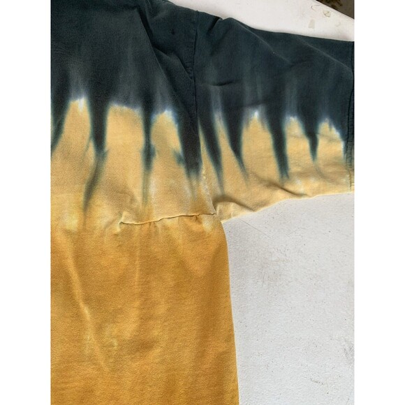 Vintage Y2K Liquid Blue Led Zeppelin Crop Circles Tie Dye T-Shirt XL - Picture 9 of 10